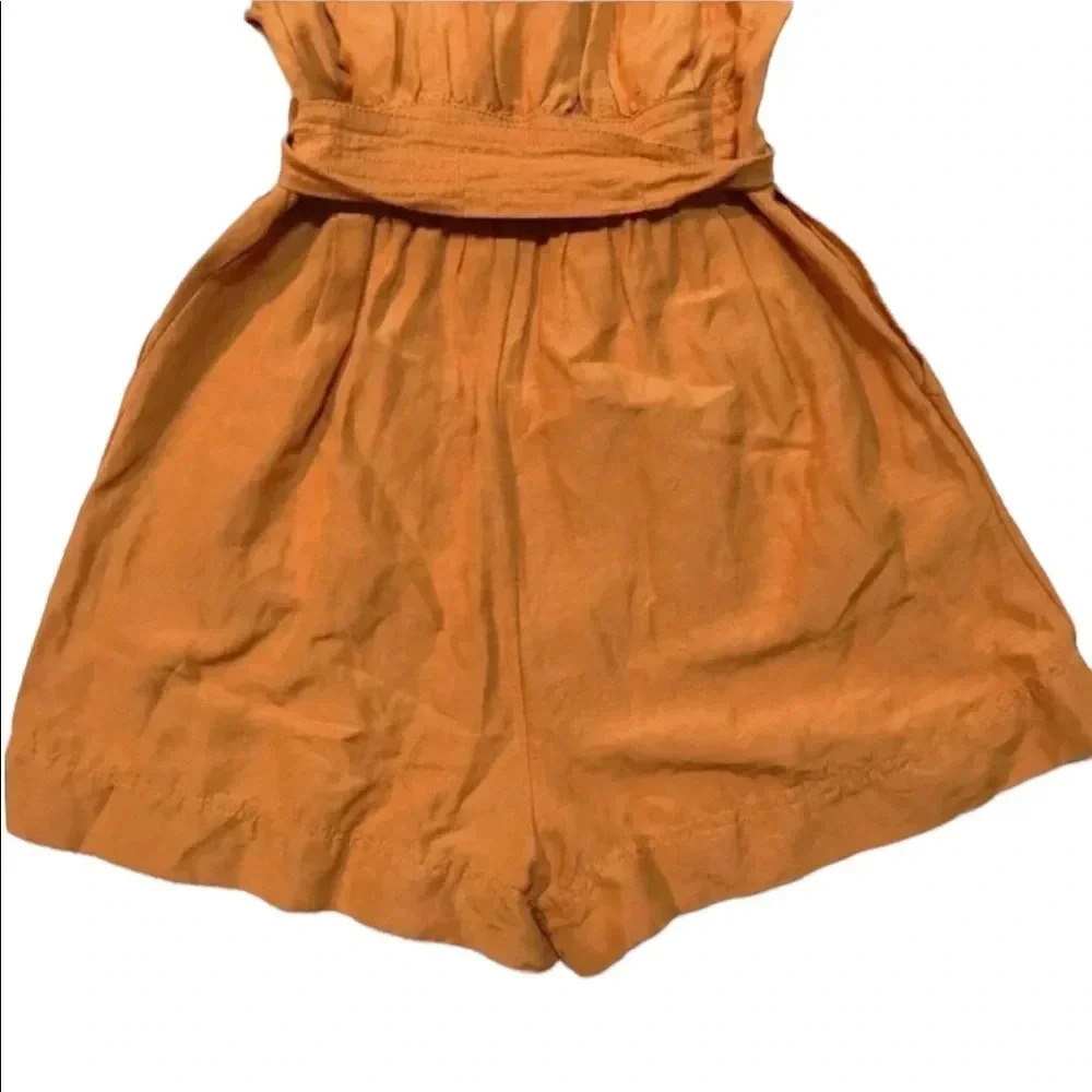 NWT Anthropologie Luana Mustard Yellow Romper 00P - Picture 4 of 13